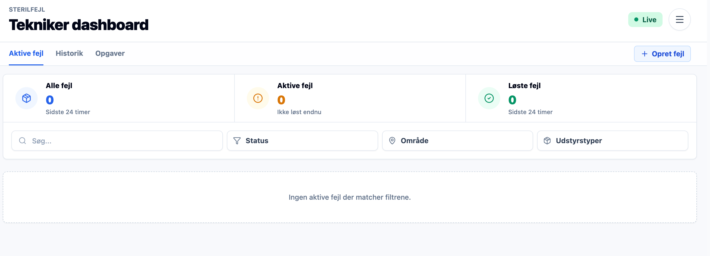 SterilFejl screenshot